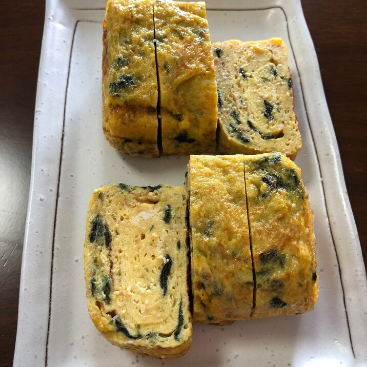 数の子と海苔の卵焼き